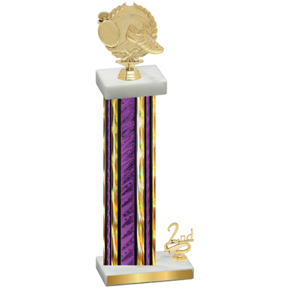 Accented Single Purple Glacier Second Place Running Trophy