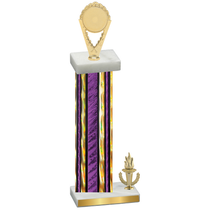 Accented Single Purple Glacier Victory Insert Trophy