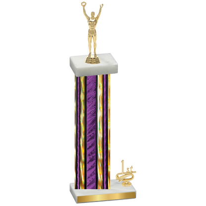 Accented Single Purple Glacier First Place Victory Trophy