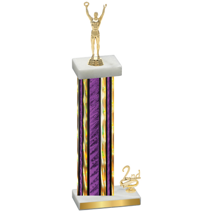 Accented Single Purple Glacier Second Place Victory Trophy