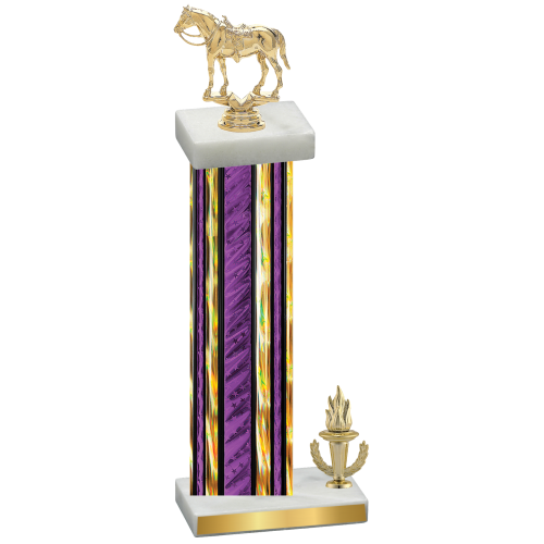 Accented Single Purple Glacier Victory Horses Trophy