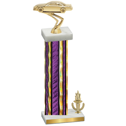 Accented Single Purple Glacier Victory Cars Trophy