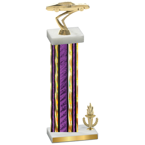 Accented Single Purple Glacier Victory Cars Trophy