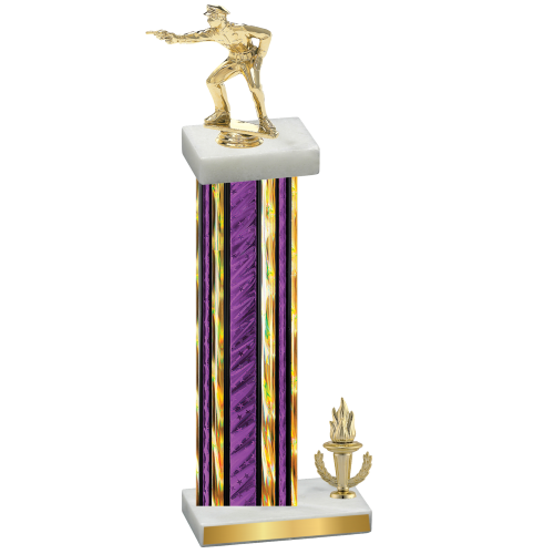 Accented Single Purple Glacier Victory Shooter Trophy