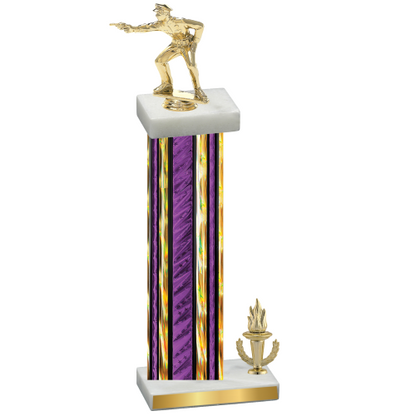 Accented Single Purple Glacier Victory Shooter Trophy