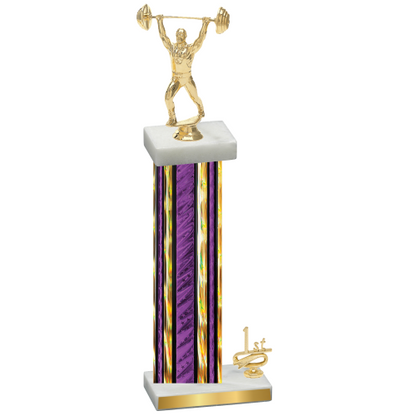 Accented Single Purple Glacier First Place Weights Trophy