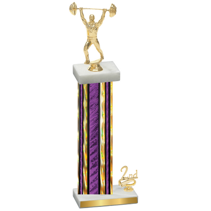 Accented Single Purple Glacier Second Place Weights Trophy