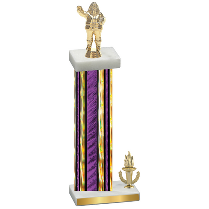 Accented Single Purple Glacier Victory Holiday Trophy