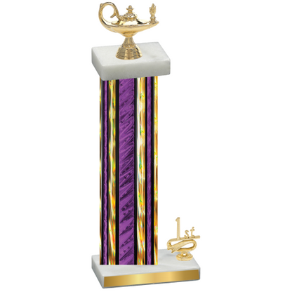 Accented Single Purple Glacier First Place Academics Trophy