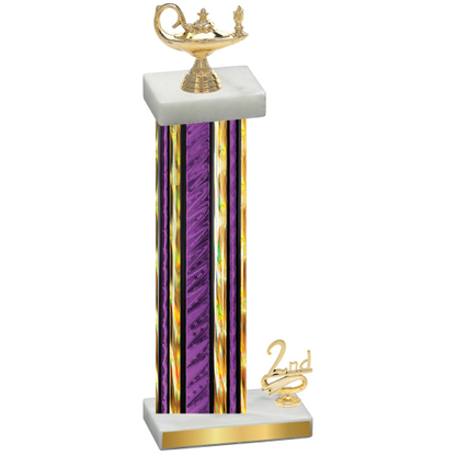 Accented Single Purple Glacier Second Place Academics Trophy