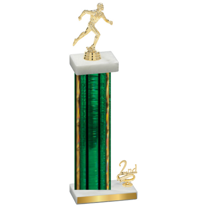 Accented Single Green Glacier Second Place Running Trophy