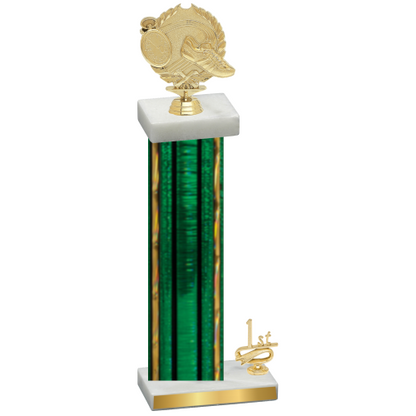 Accented Single Green Glacier First Place Running Trophy