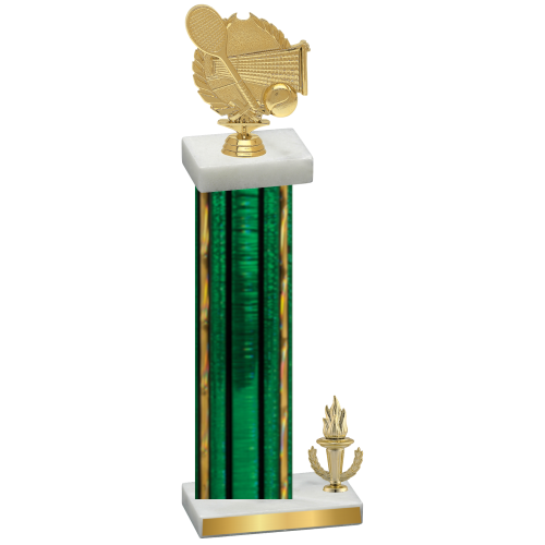 Accented Single Green Glacier Victory Tennis Trophy