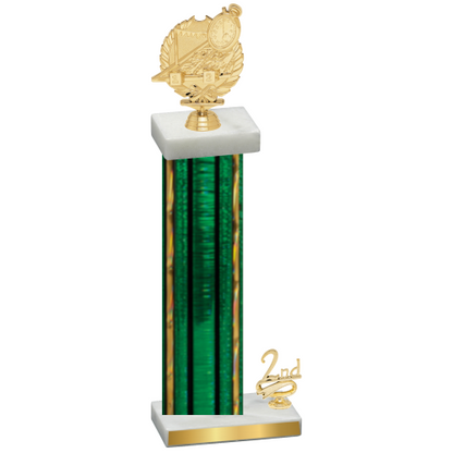 Accented Single Green Glacier Second Place Swimming Trophy