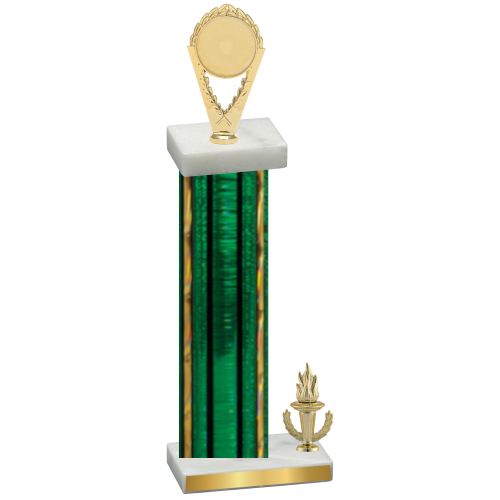 Accented Single Green Glacier Victory Insert Trophy