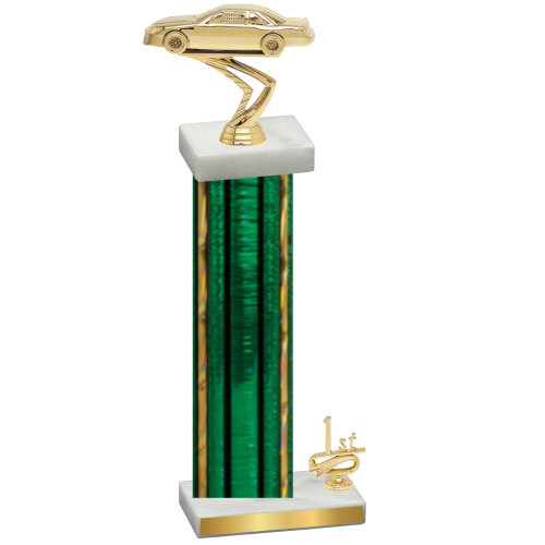 Accented Single Green Glacier First Place Cars Trophy