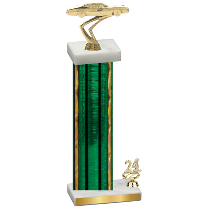 Accented Single Green Glacier Year Cars Trophy