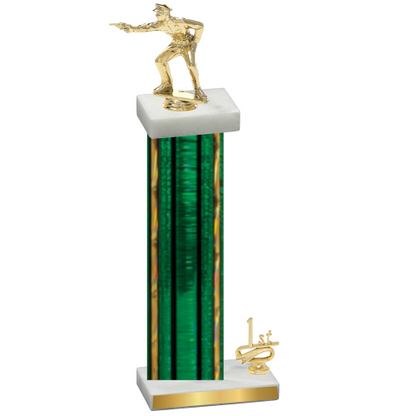 Accented Single Green Glacier First Place Shooter Trophy