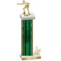 Accented Single Green Glacier Third Place Shooter Trophy