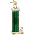 Accented Single Green Glacier Year Shooter Trophy