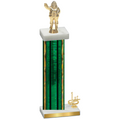 Accented Single Green Glacier First Place Holiday Trophy