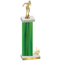 Accented Single Green Carbon Fiber First Place Swimming Trophy