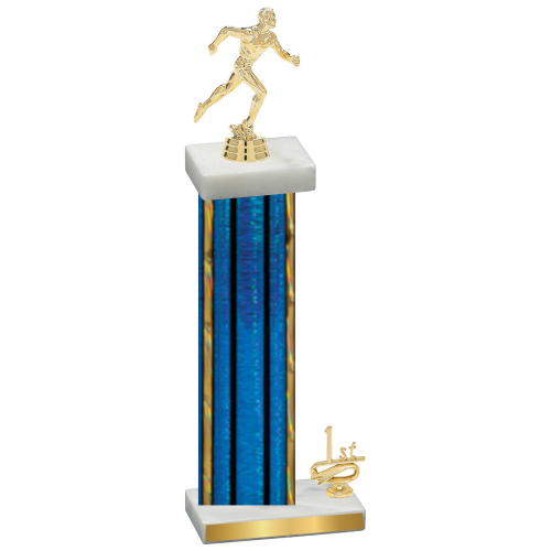 Accented Single Blue Glacier First Place Running Trophy