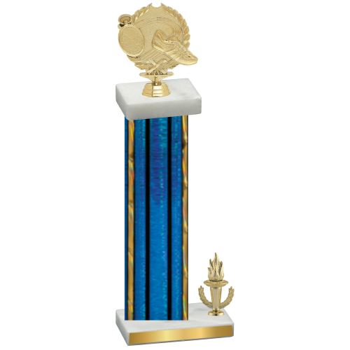 Accented Single Blue Glacier Victory Running Trophy