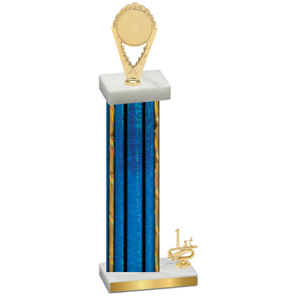 Accented Single Blue Glacier First Place Insert Trophy