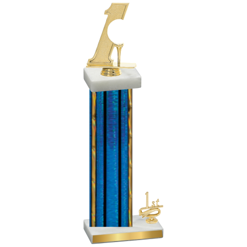 Accented Single Blue Glacier First Place Golf Trophy