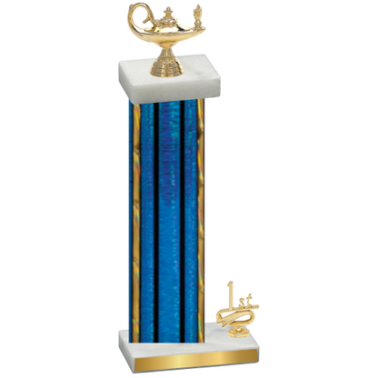 Accented Single Blue Glacier First Place Academics Trophy