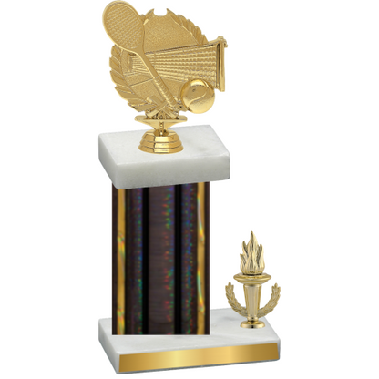 Accented Single Black Glacier Victory Tennis Trophy