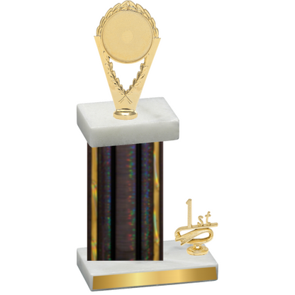 Accented Single Black Glacier First Place Insert Trophy