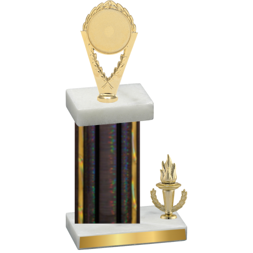 Accented Single Black Glacier Victory Insert Trophy