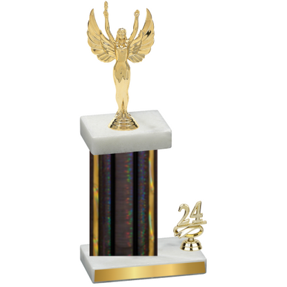 Accented Single Black Glacier Year Victory Trophy