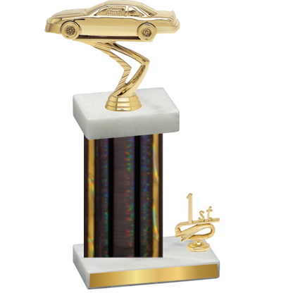 Accented Single Black Glacier First Place Cars Trophy