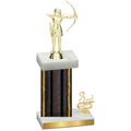 Accented Single Black Glacier Third Place Archery Trophy