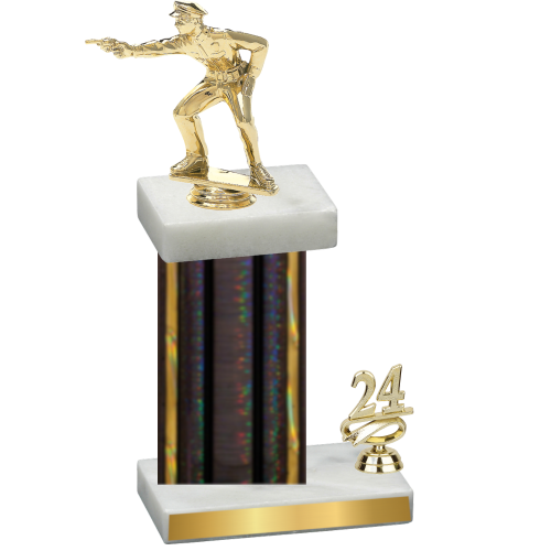 Accented Single Black Glacier Year Shooter Trophy