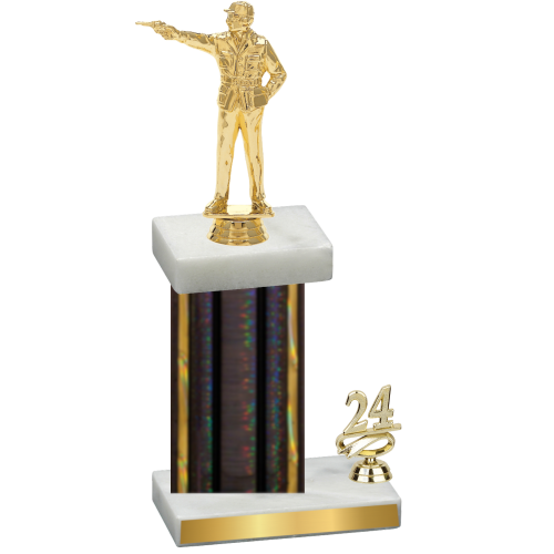 Accented Single Black Glacier Year Shooter Trophy