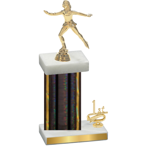 Accented Single Black Glacier First Place Skater Trophy