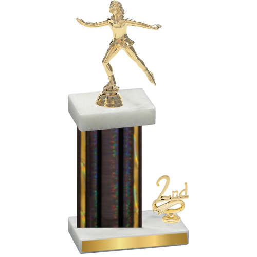 Accented Single Black Glacier Second Place Skater Trophy