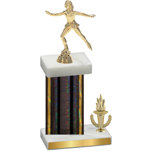 Accented Single Black Glacier Victory Skater Trophy