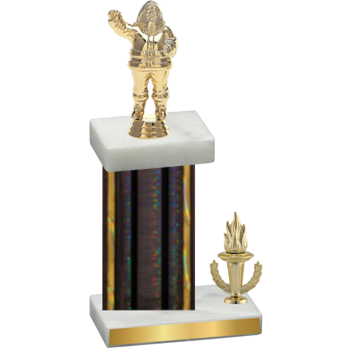 Accented Single Black Glacier Victory Holiday Trophy