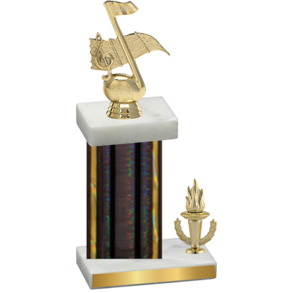 Accented Single Black Glacier Victory Music Trophy