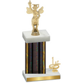Accented Single Black Glacier First Place Academics Trophy