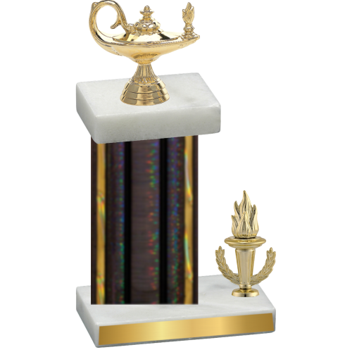 Accented Single Black Glacier Victory Academics Trophy