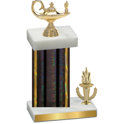 Accented Single Black Glacier Victory Academics Trophy