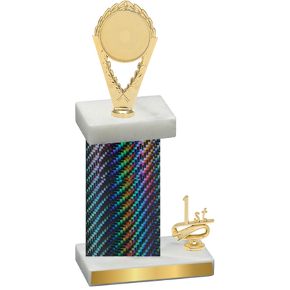 Accented Single Black Carbon Fiber First Place Insert Trophy