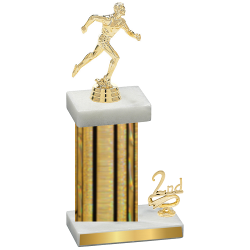 Accented Single Gold Glacier Second Place Running Trophy