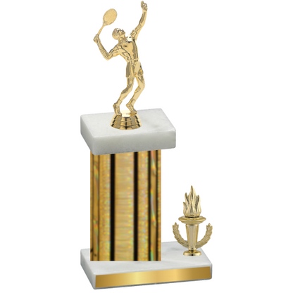 Accented Single Gold Glacier Victory Tennis Trophy